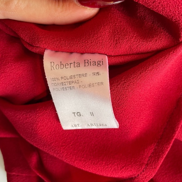 Roberta Biagi Red Dress Size S - Picture 6 of 6